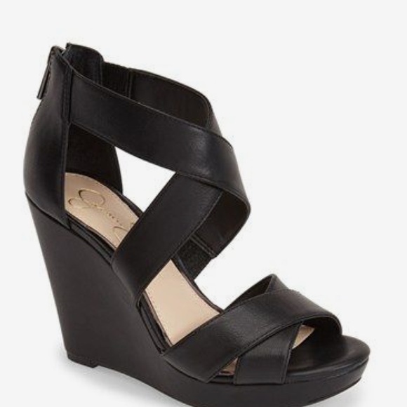 Jessica Simpson Shoes - Jessica Simpson Jadyn black wedges